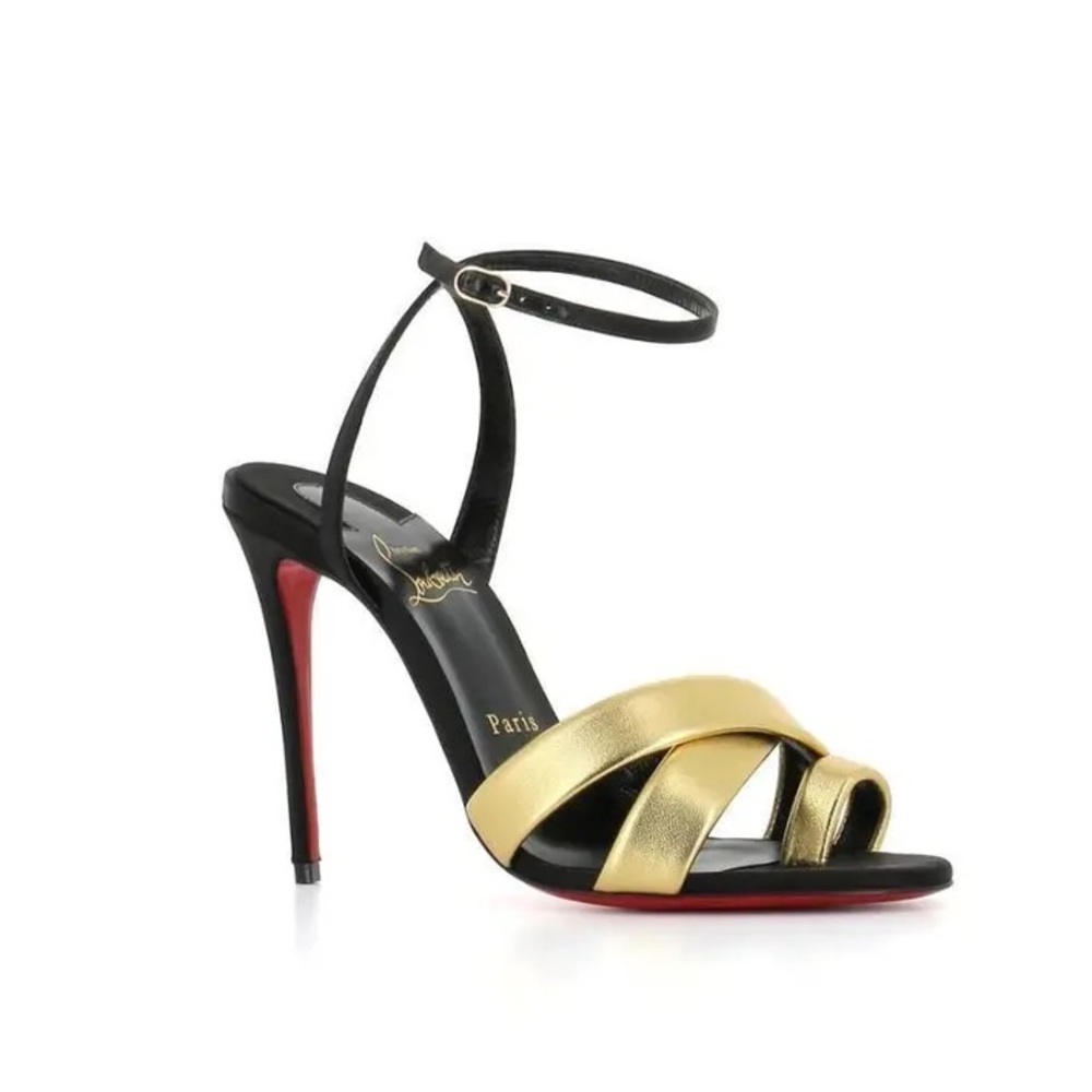 CHRISTIAN LOUBOUTIN
Just Me 100 metallic leather sandals